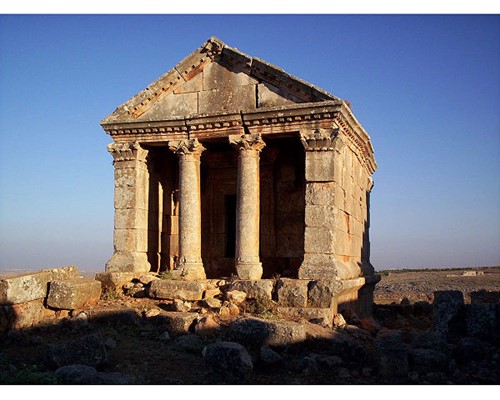 Byzantine temple in Idlib (Ruweiha) Syria