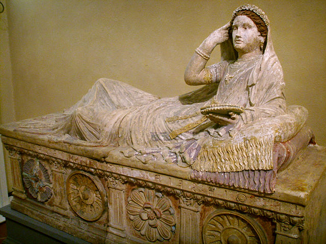 Museo archeologico di Firenze, sarcofago di Letitia Saeianti.JPG