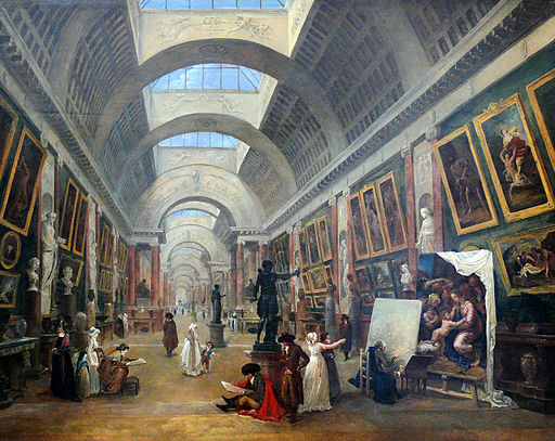 Hubert Robert - Projet d'aménagement de la Grande Galerie du Louvre (1796)