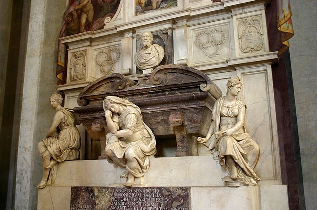 9919 - Firenze - Santa Croce - Tomba di Michelangelo - Foto Giovanni Dall'Orto, 28-Oct-2007.jpg