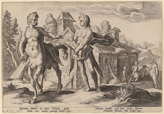 1590. Apollo Entrusting Chiron with the Education of Aescalapius - etching - Washington DC, NGA.jpg