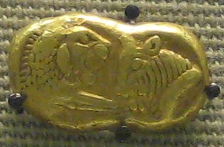 British Museum gold coin of Croesus