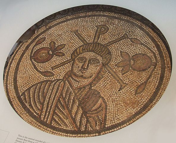 Roundel mosaic christ hinton st mary british museum edit.JPG