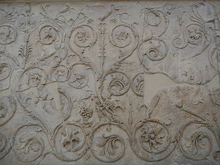 Ara pacis fregio lato ovest, volute