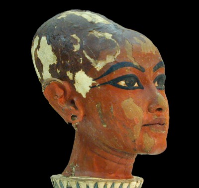 Tête de Toutânkhamon enfant - 2 (musée du Caire Egypte)