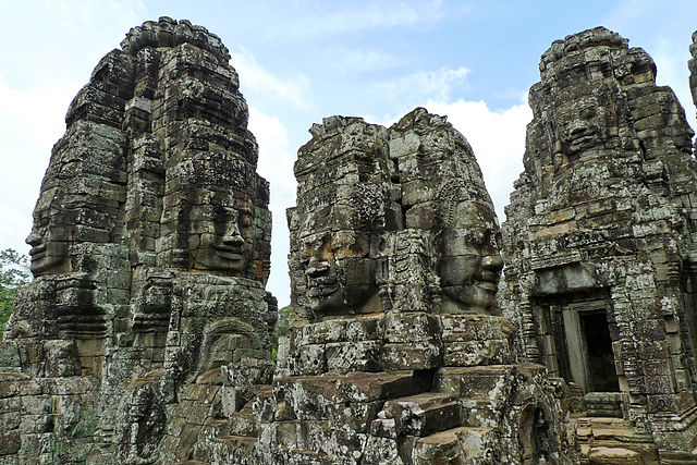 A temple called Bayonne, Angkor Thom, the Angkor complex, Siem Reap, Cambodia